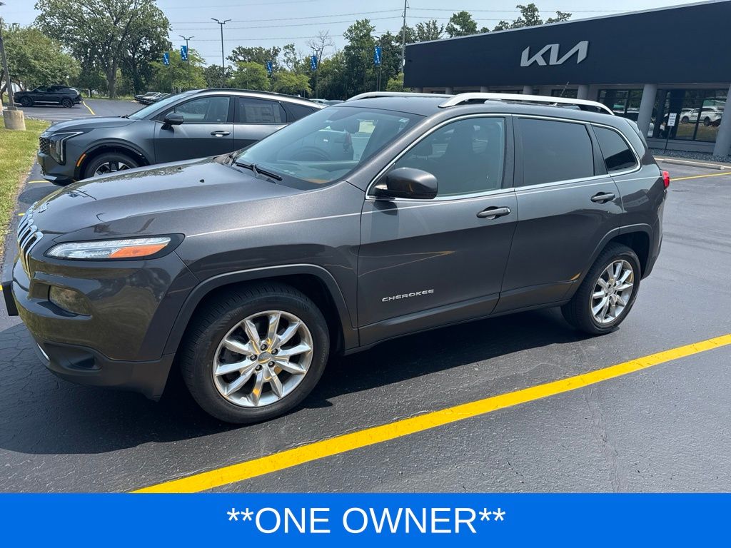 2014 Granite Crystal Metallic Clearcoat Jeep Cherokee Limited FWD SUV