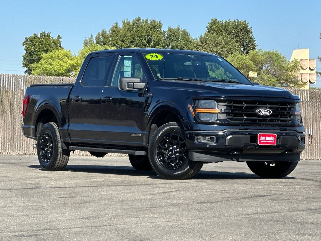 Antimatter Blue Metallic 2024 Ford F-150 Pickup Truck Four-Wheel Drive Automatic