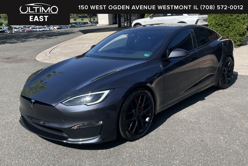Stealth Gray 2024 Tesla Model S Plaid AWD Sedan All-Wheel Drive 1-Speed Automatic