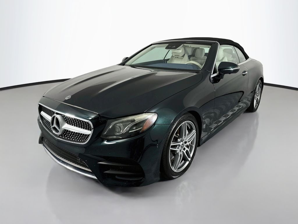 Black 2019 Mercedes-Benz E-Class Convertible Rear-Wheel Drive 9-Speed Automatic