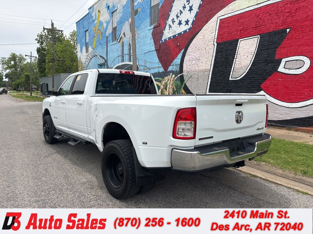 Bright White Clearcoat 2021 RAM 3500 Big Horn Crew Cab LB DRW 4WD Pickup Truck Four-Wheel Drive 6-Speed Automatic
