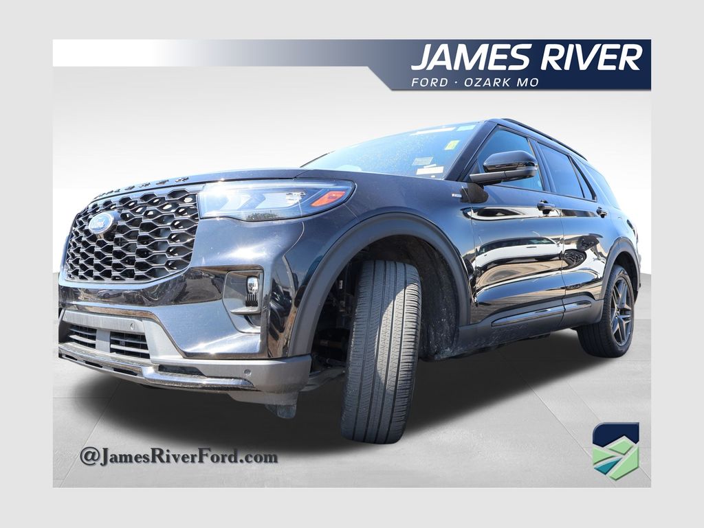 Black Metallic 2025 Ford Explorer ST-Line AWD SUV / Crossover All-Wheel Drive Automatic