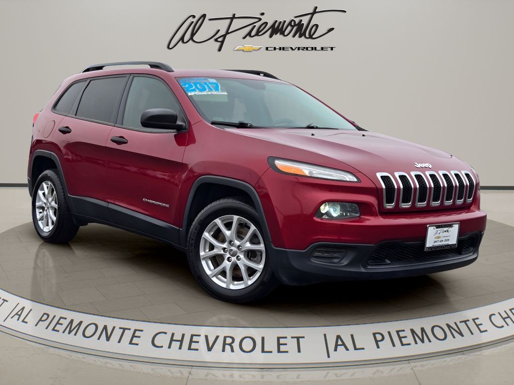 Deep Cherry Red Crystal Pearlcoat 2017 Jeep Cherokee Sport FWD SUV / Crossover Front-Wheel Drive 9-Speed Automatic