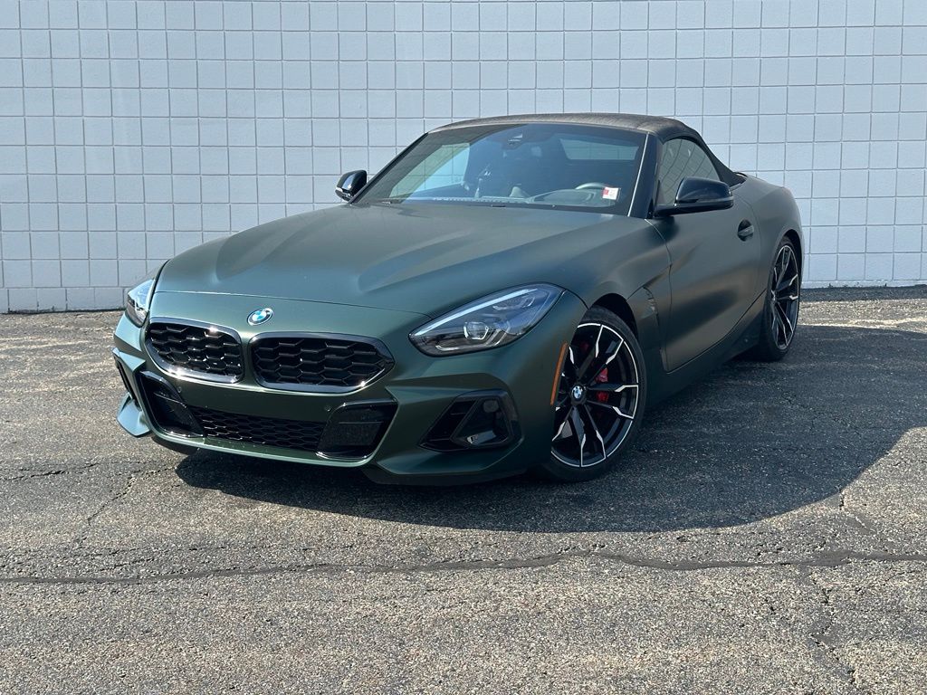 Frozen Deep Green Metallic 2025 BMW Z4 Convertible Rear-Wheel Drive Manual