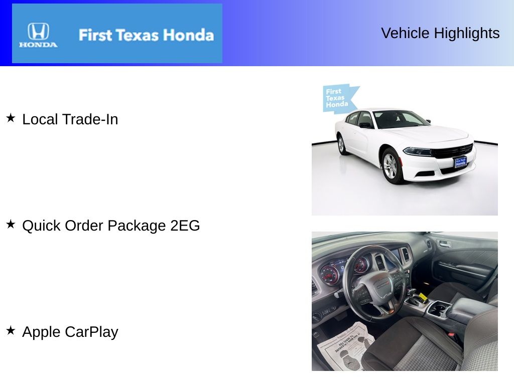 Used Car 2023 Dodge Charger  Sxt For Sale Under $25,000 In Austin, Texas