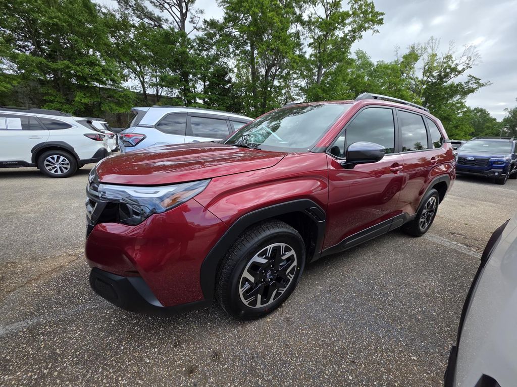 Crimson Red Pearl 2026 Subaru Forester Crossover AWD SUV / Crossover All-Wheel Drive Continuously Variable Transmission