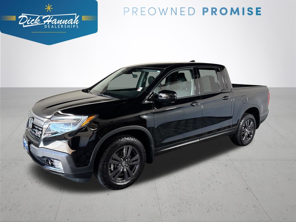 Crystal Black Pearl 2020 Honda Ridgeline Pickup Truck All-Wheel Drive 9-Speed Automatic
