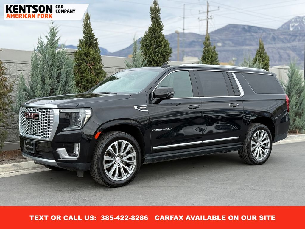 Onyx Black 2022 GMC Yukon XL Denali 4WD SUV / Crossover Four-Wheel Drive