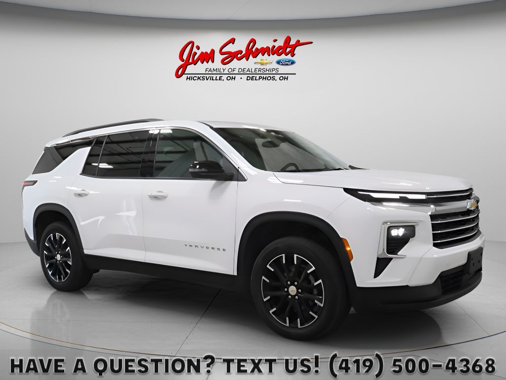 Summit White 2025 Chevrolet Traverse SUV / Crossover Four-Wheel Drive 8-Speed Automatic