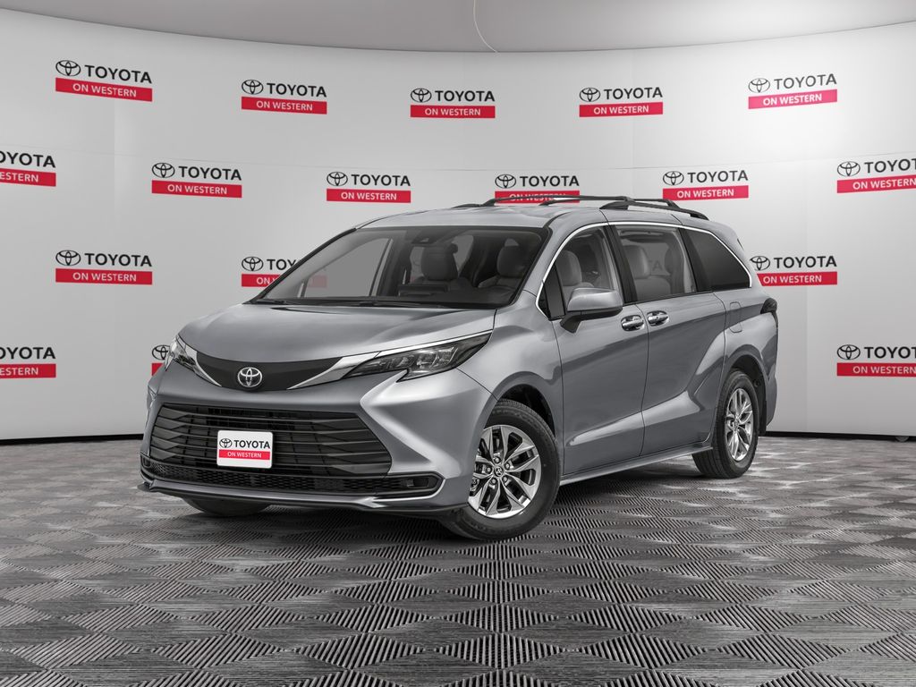 Midnight Black 2026 Toyota Sienna LE 8-Passenger FWD Minivan Front-Wheel Drive Continuously Variable Transmission