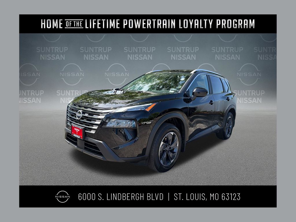 Super Black 2025 Nissan Rogue SUV / Crossover Front-Wheel Drive Continuously Variable Transmission