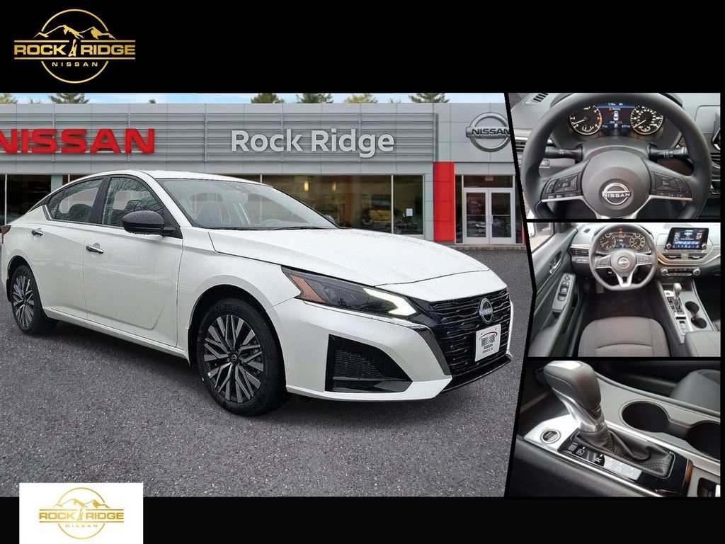 Pearl White 2025 Nissan Altima Sedan All-Wheel Drive Continuously Variable Transmission