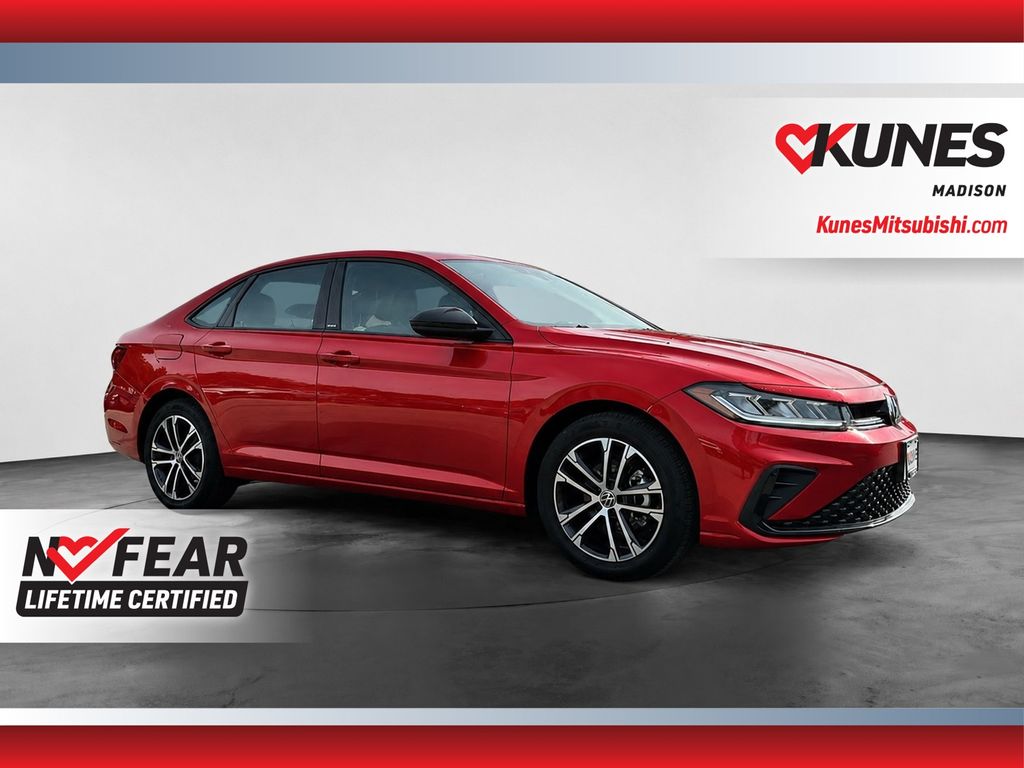 Red Metallic 2025 Volkswagen Jetta Sedan Front-Wheel Drive 8-Speed Automatic