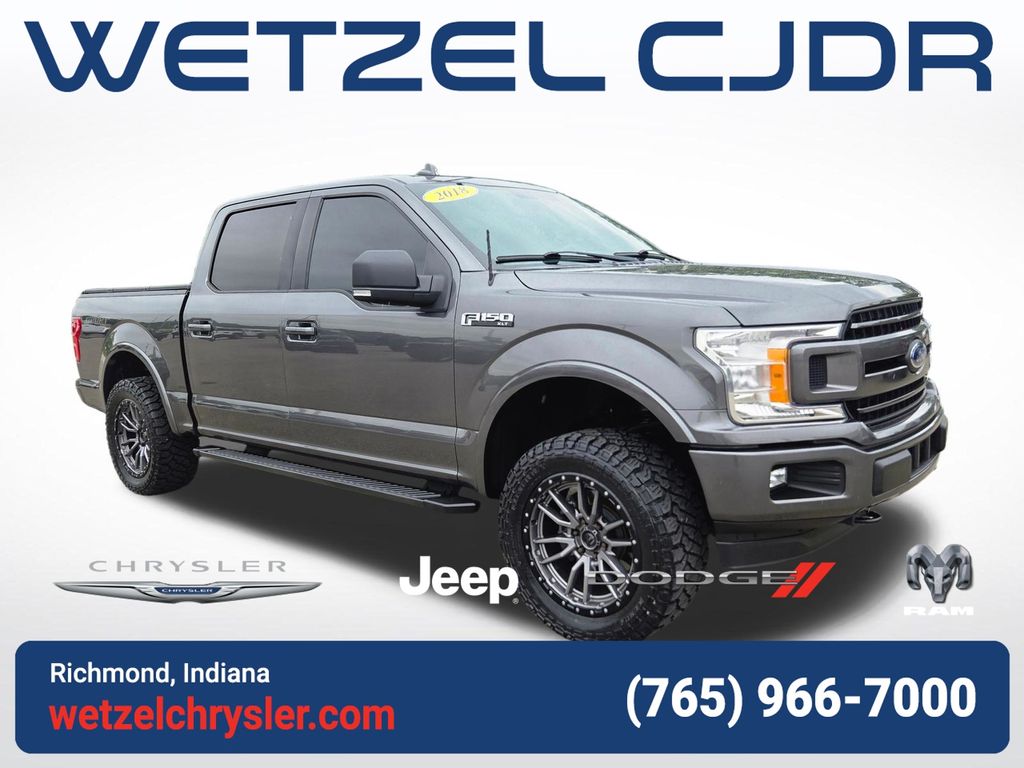 Stone Gray 2018 Ford F-150 XLT SuperCrew 4WD Pickup Truck Four-Wheel Drive Automatic