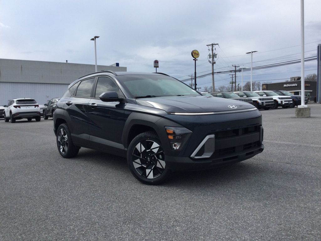 Denim Blue Pearl 2024 Hyundai Kona SEL AWD SUV / Crossover All-Wheel Drive Continuously Variable Transmission