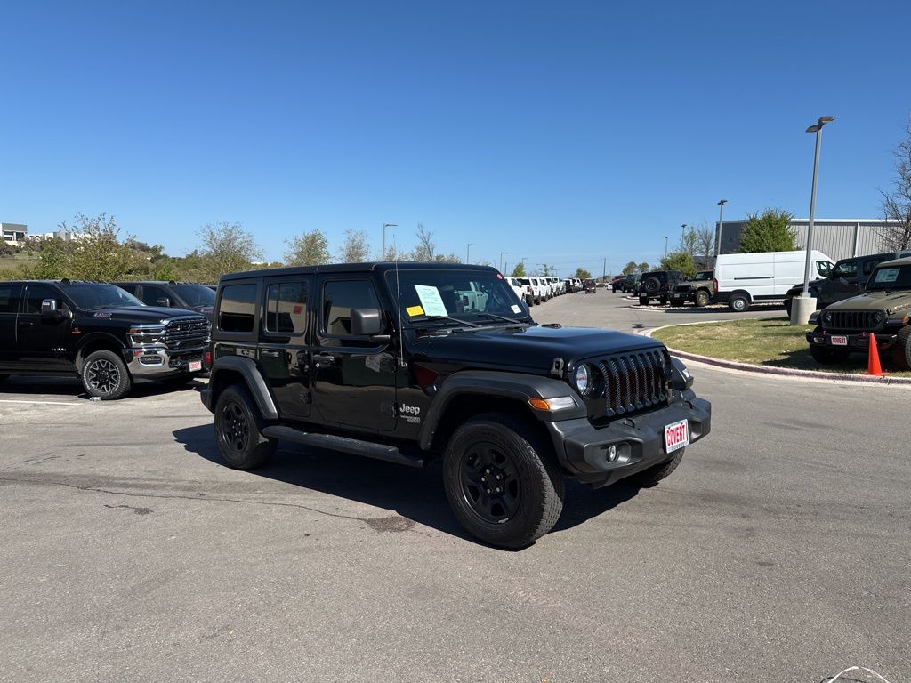 Used Car 2021 Jeep Wrangler  Unlimited Sport For Sale Under $30,000 In Austin, Texas