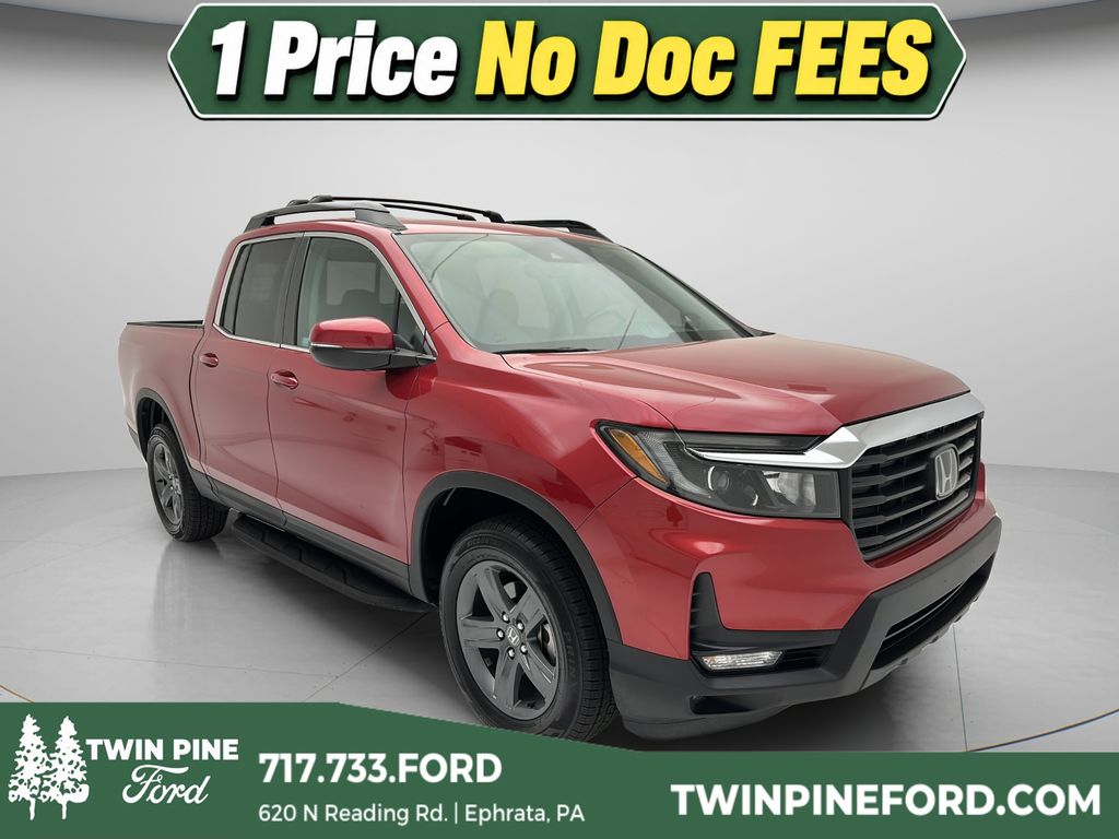 Radiant Red Metallic II 2023 Honda Ridgeline Pickup Truck All-Wheel Drive Automatic