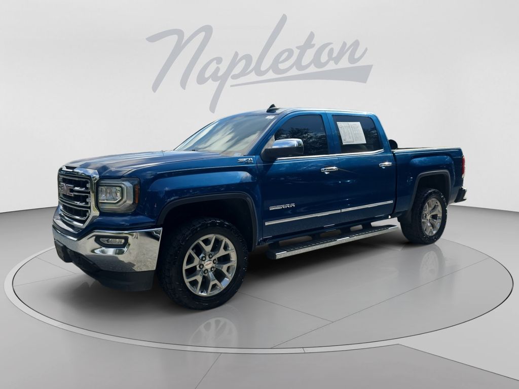 Stone Blue Metallic 2018 GMC Sierra 1500 Pickup Truck Four-Wheel Drive 6-Speed Automatic Overdrive