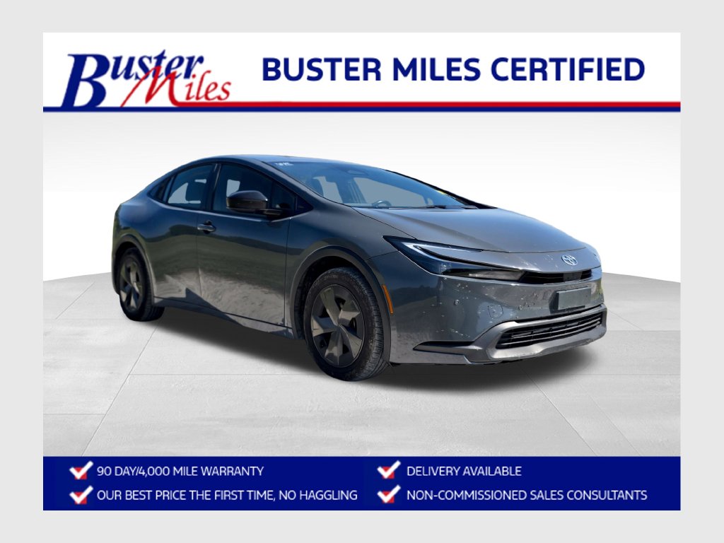 Gray 2024 Toyota Prius Hatchback Front-Wheel Drive Continuously Variable Transmission