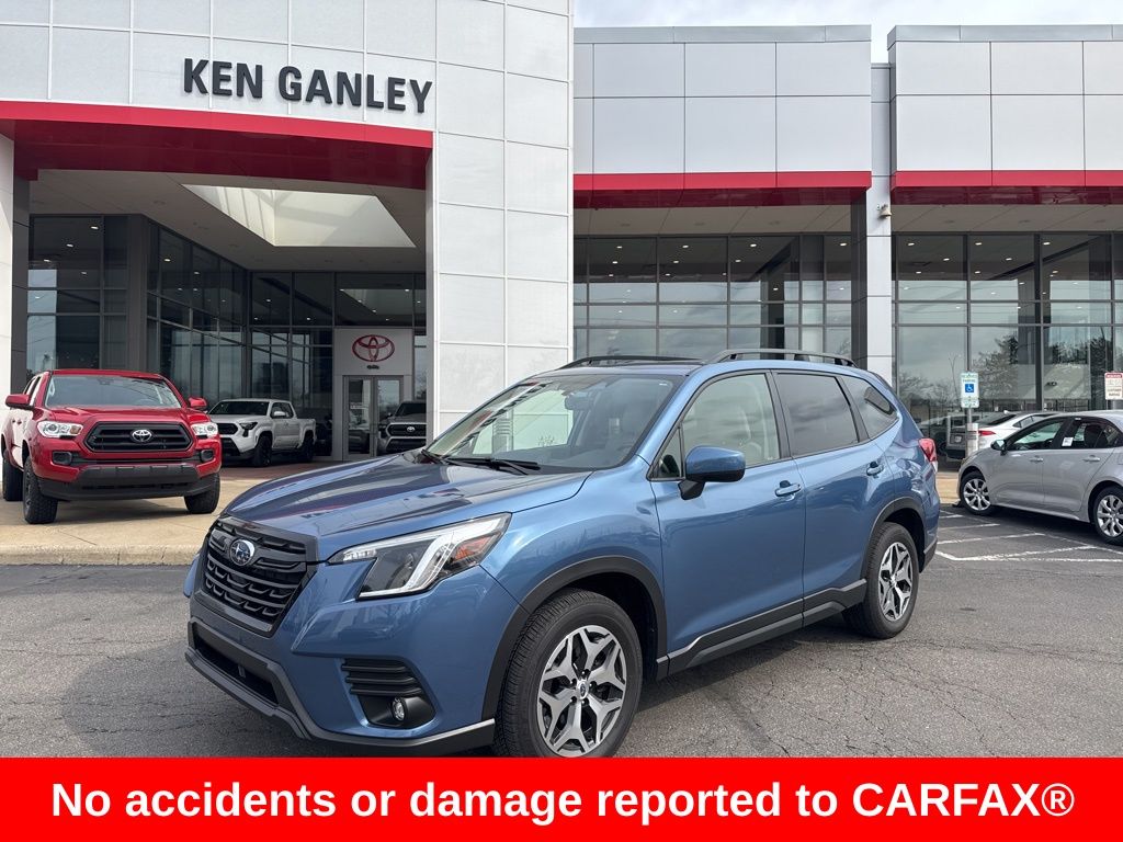 Horizon Blue Pearl 2024 Subaru Forester Premium Crossover AWD SUV / Crossover All-Wheel Drive Continuously Variable Transmission