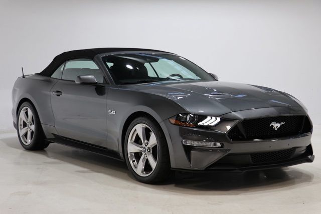 Gray 2018 Ford Mustang GT Premium Convertible RWD Convertible Rear-Wheel Drive Automatic