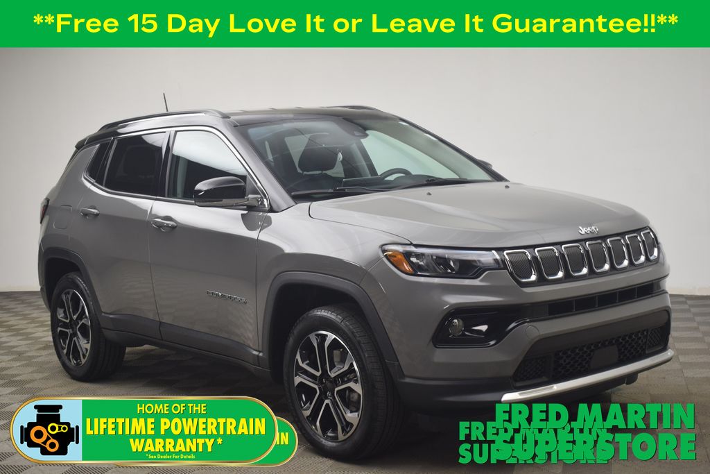 Sting-Gray Clearcoat 2022 Jeep Compass Limited 4WD SUV / Crossover Four-Wheel Drive 9-Speed Automatic