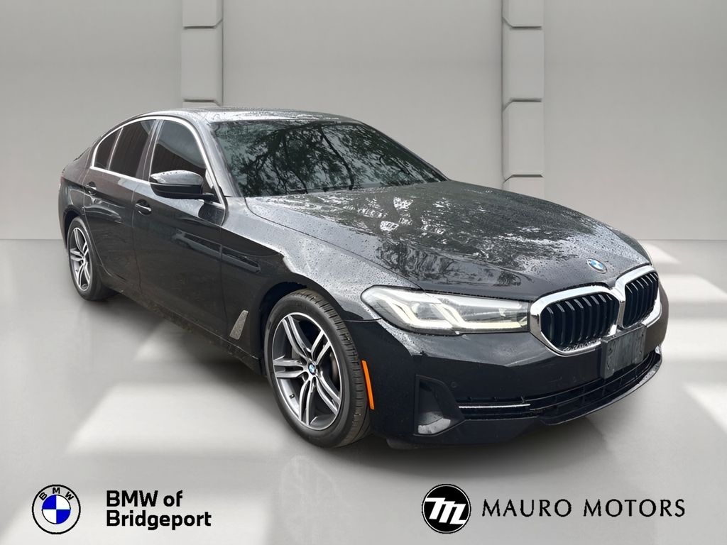 Jet Black 2023 BMW 5 Series Sedan All-Wheel Drive 8-Speed Automatic