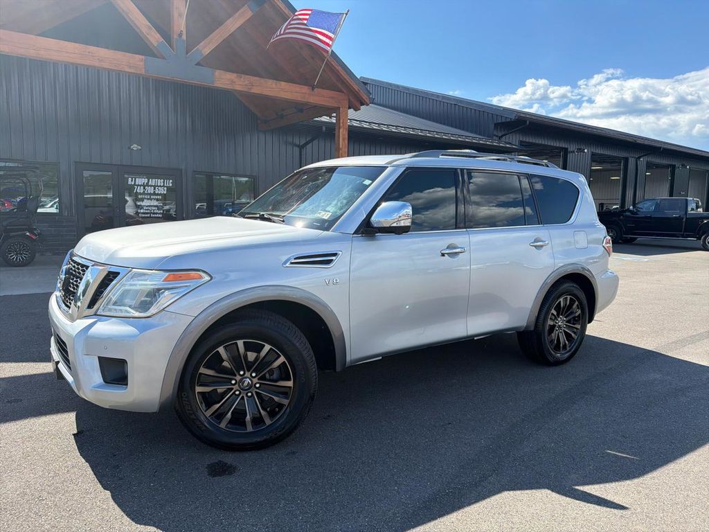 Brilliant Silver 2017 Nissan Armada SUV / Crossover Four-Wheel Drive 7-Speed Automatic