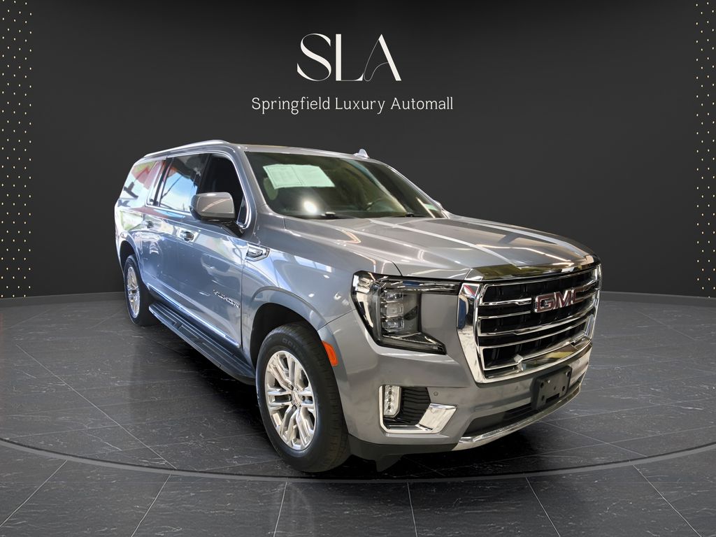 Gray (Satin Steel Metallic) 2022 GMC Yukon XL SUV / Crossover Four-Wheel Drive
