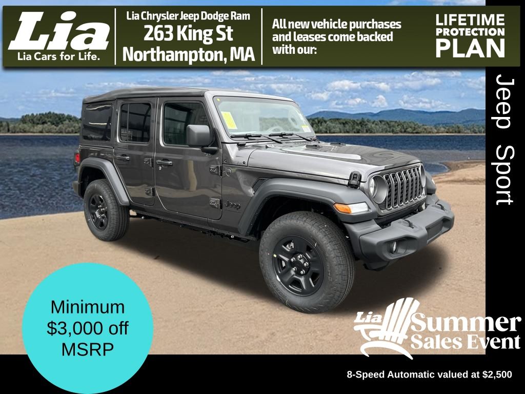 Gray (Granite Crystal Metallic Clearcoat) 2026 Jeep Wrangler SUV / Crossover Four-Wheel Drive 8-Speed Automatic