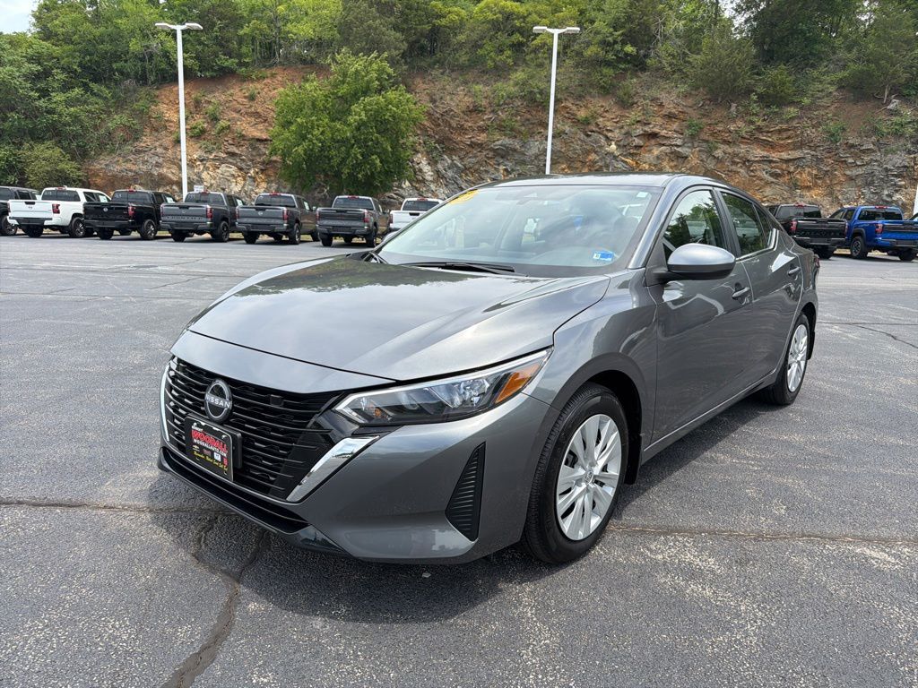 Gray (Gun Metallic) 2025 Nissan Sentra S FWD Sedan Front-Wheel Drive Continuously Variable Transmission