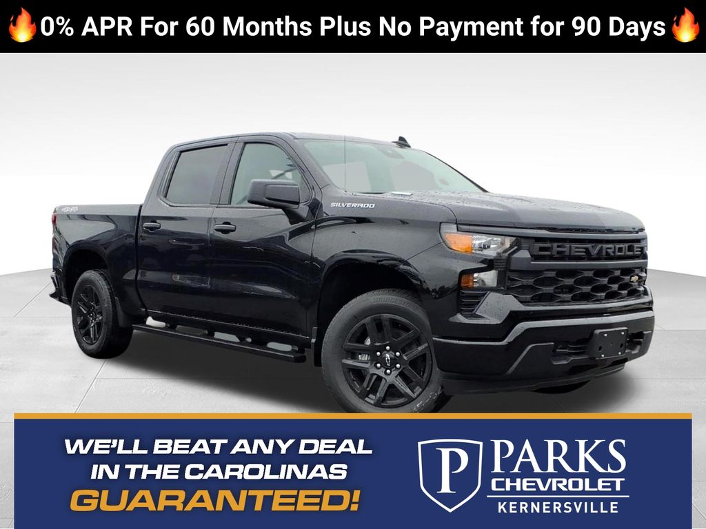 Black 2026 Chevrolet Silverado 1500 Pickup Truck Four-Wheel Drive 8-Speed Automatic
