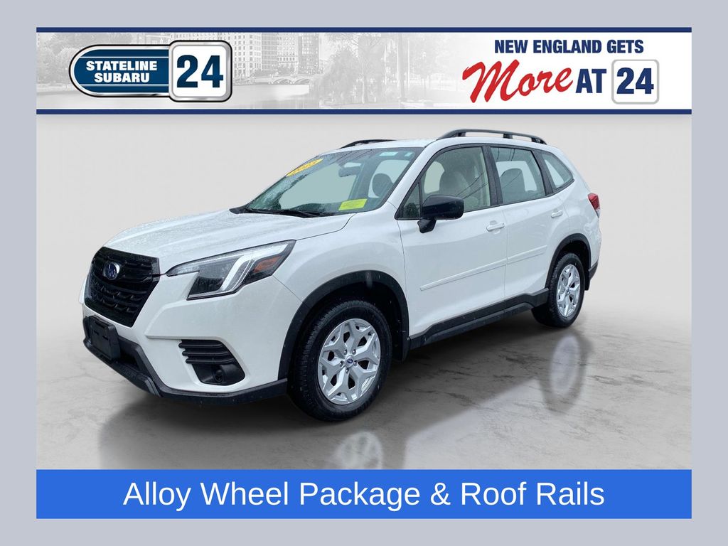 Crystal White Pearl 2023 Subaru Forester SUV / Crossover All-Wheel Drive Continuously Variable Transmission