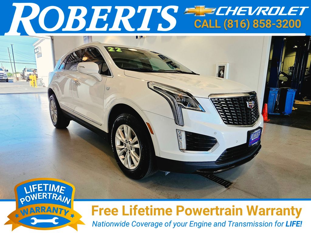 Crystal White Tricoat 2022 Cadillac XT5 SUV / Crossover Front-Wheel Drive 9-Speed Automatic