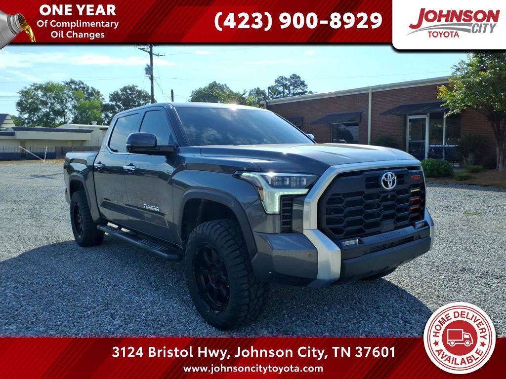 Magnetic Gray Metallic 2023 Toyota Tundra Limited CrewMax Cab 4WD Pickup Truck Four-Wheel Drive Automatic