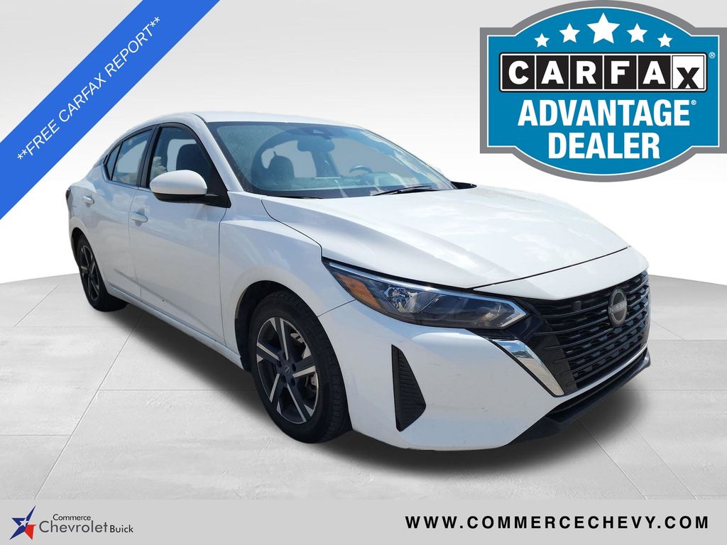 White (Fresh Powder) 2024 Nissan Sentra Sedan Front-Wheel Drive Continuously Variable Transmission