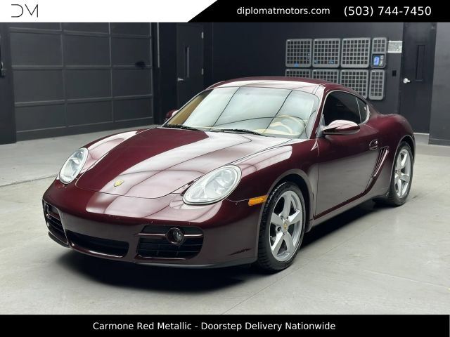 Red (Burgundy) 2007 Porsche Cayman Base Coupe Rear-Wheel Drive 5-Speed Manual