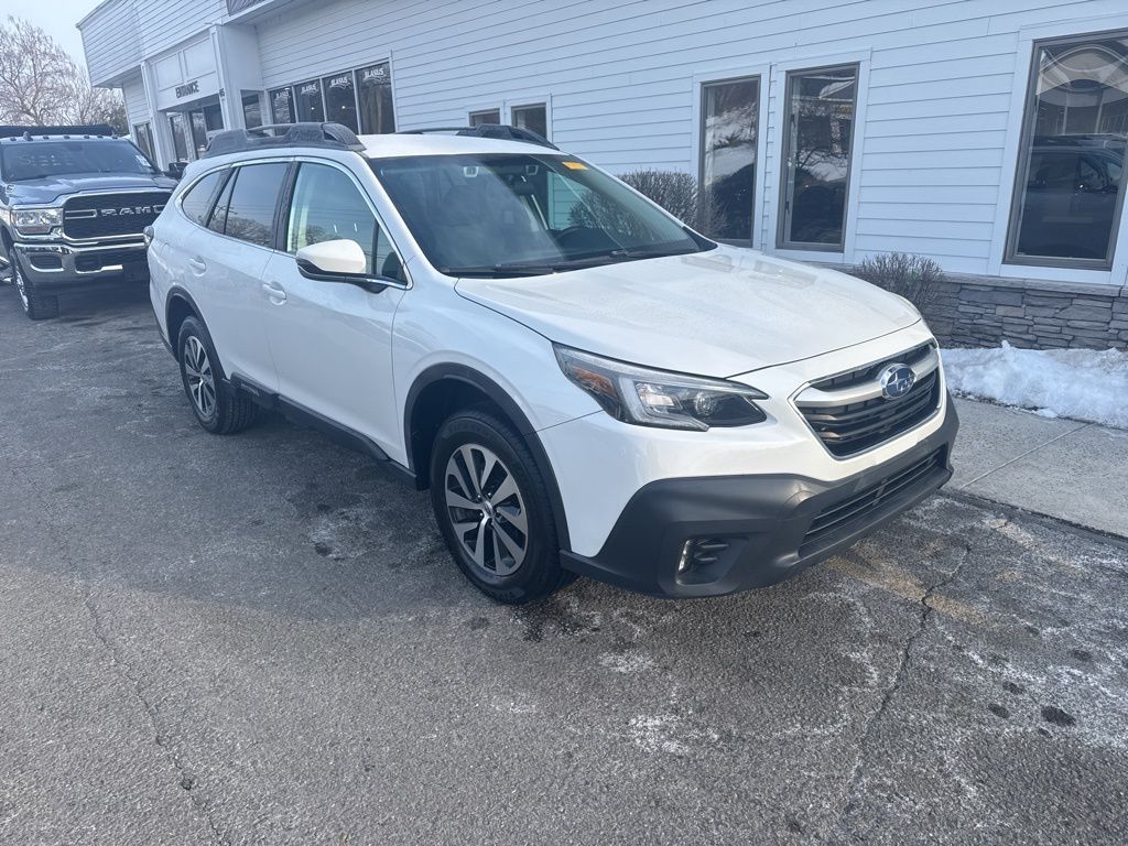 Crystal White Pearl 2021 Subaru Outback Premium Crossover AWD SUV / Crossover All-Wheel Drive Continuously Variable Transmission