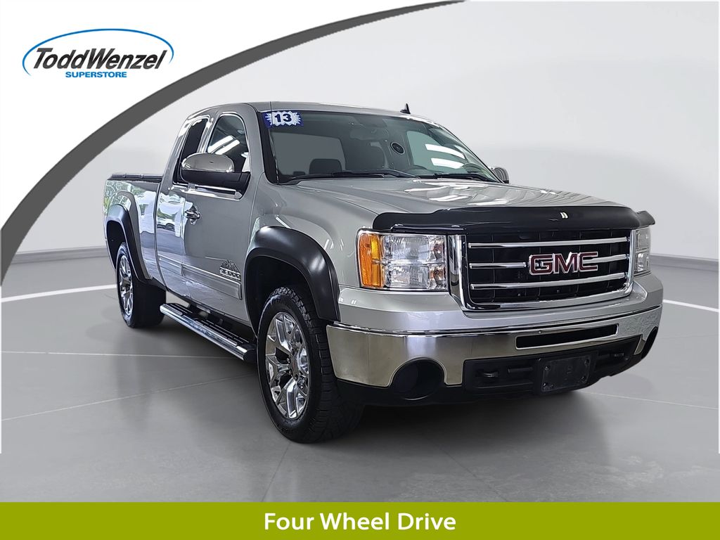 Quicksilver Metallic 2013 GMC Sierra 1500 Pickup Truck Four-Wheel Drive 4-Speed Automatic Overdrive