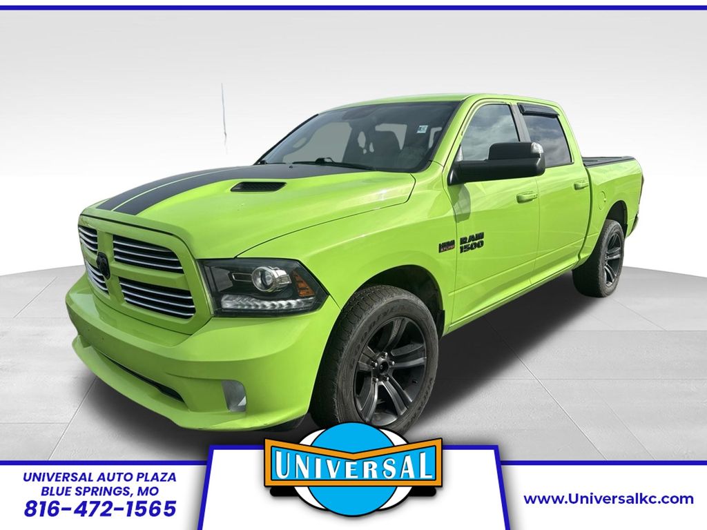 Green (Sublime Metallic Clearcoat) 2017 RAM 1500 Pickup Truck Four-Wheel Drive 8-Speed Automatic