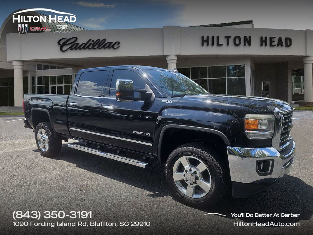 Onyx Black 2016 GMC Sierra 2500HD Pickup Truck Four-Wheel Drive 6-Speed Automatic Overdrive