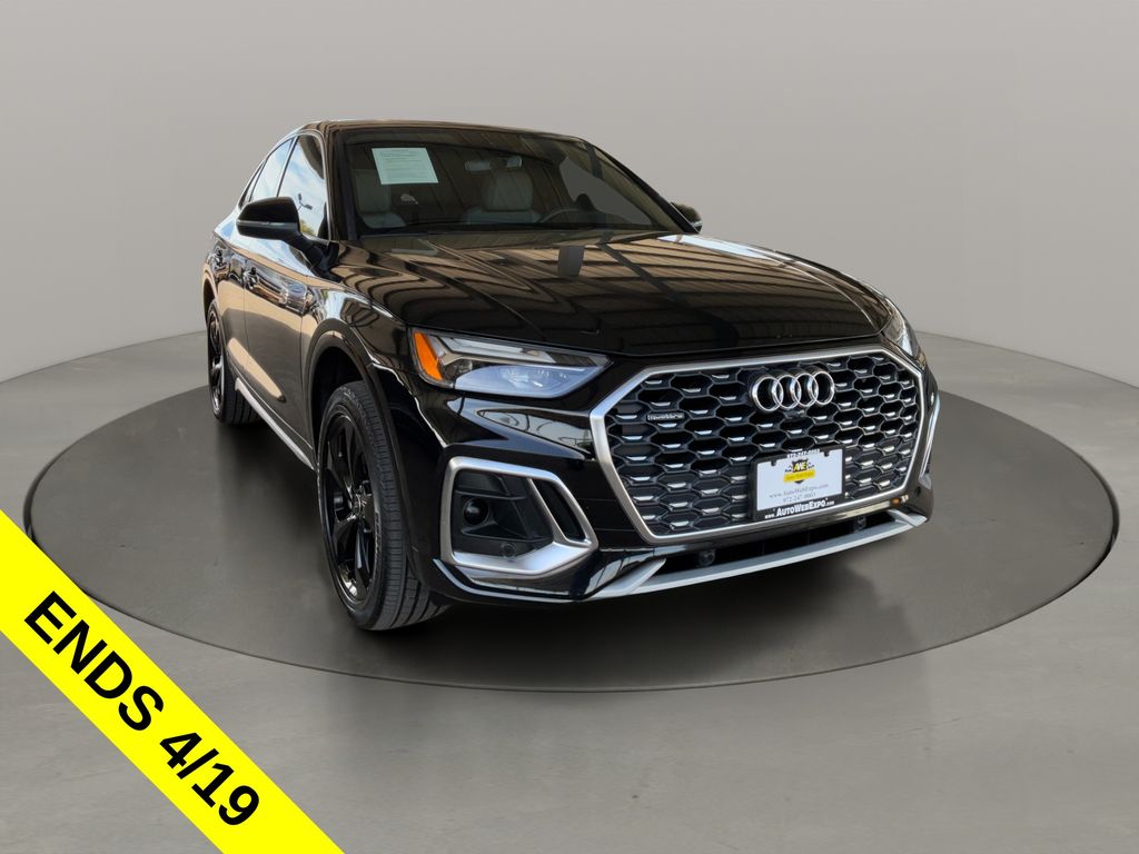 Mythos Black Metallic 2023 Audi Q5 Sportback quattro Premium S Line 45 TFSI AWD Sedan All-Wheel Drive 7-Speed Automatic