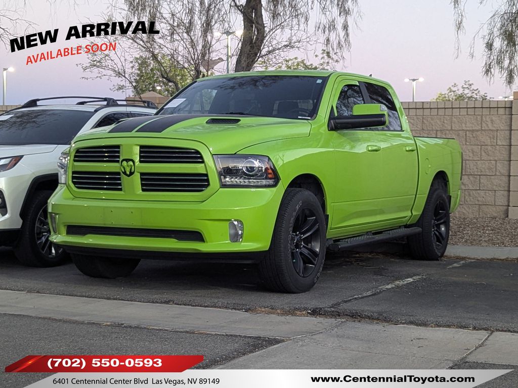Green (Sublime Metallic Clearcoat) 2017 RAM 1500 Pickup Truck Four-Wheel Drive 8-Speed Automatic
