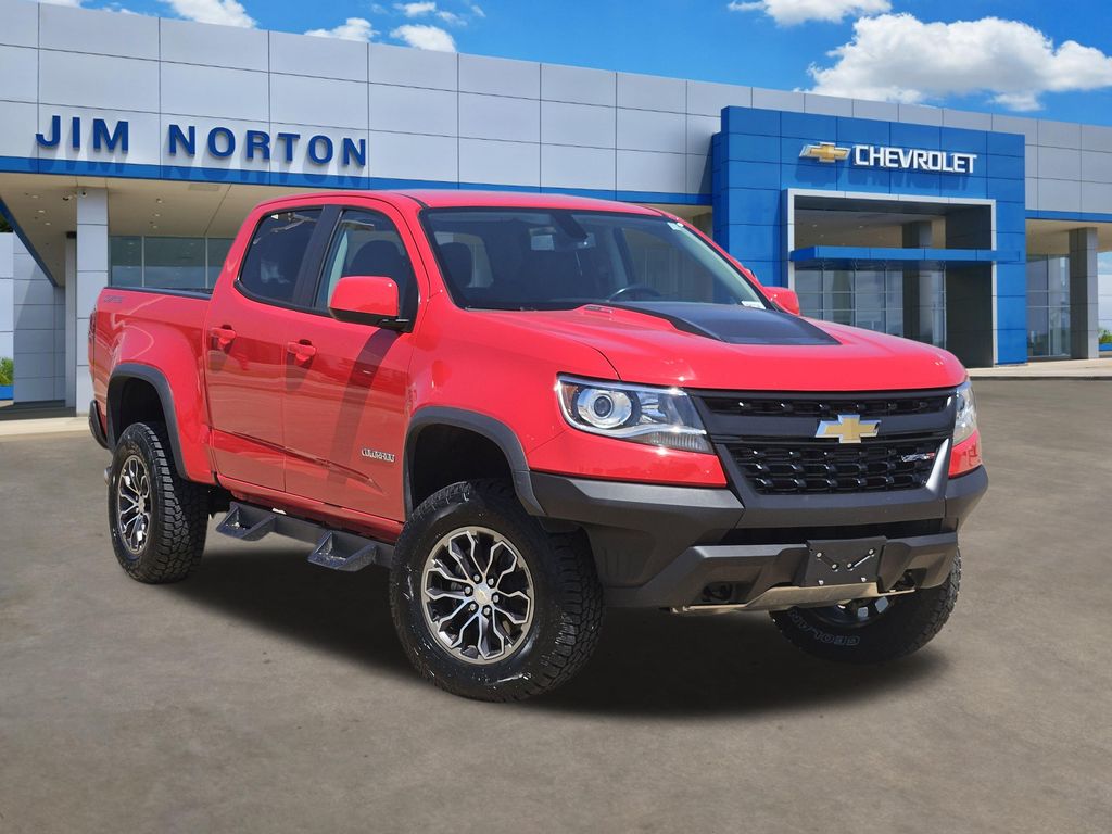 Red Hot 2018 Chevrolet Colorado ZR2 Crew Cab 4WD Pickup Truck Four-Wheel Drive 6-Speed Automatic