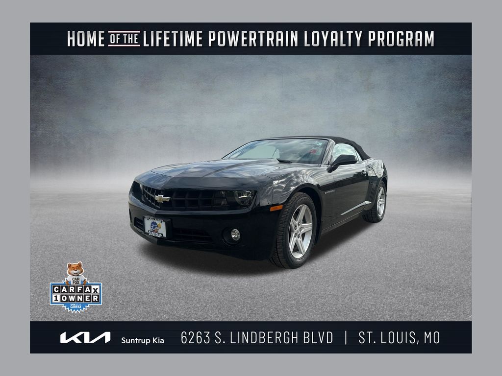 Black 2012 Chevrolet Camaro Convertible Rear-Wheel Drive 6-Speed Manual