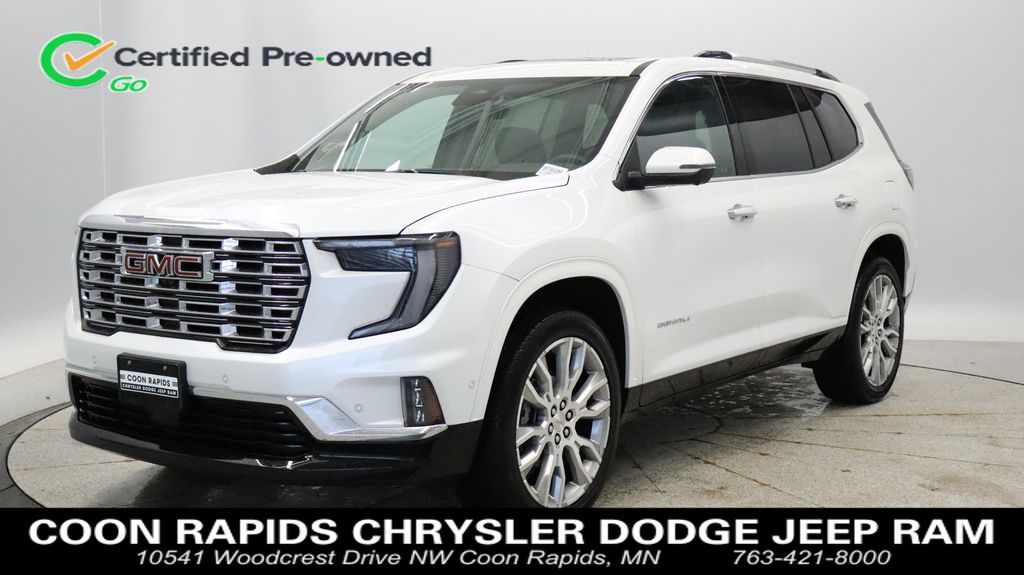 White Frost Tricoat 2025 GMC Acadia Denali AWD SUV / Crossover Four-Wheel Drive 8-Speed Automatic