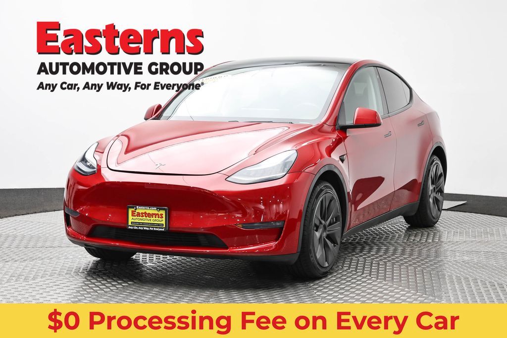 Red Multi-Coat 2020 Tesla Model Y Long Range AWD SUV / Crossover All-Wheel Drive 1-Speed Automatic