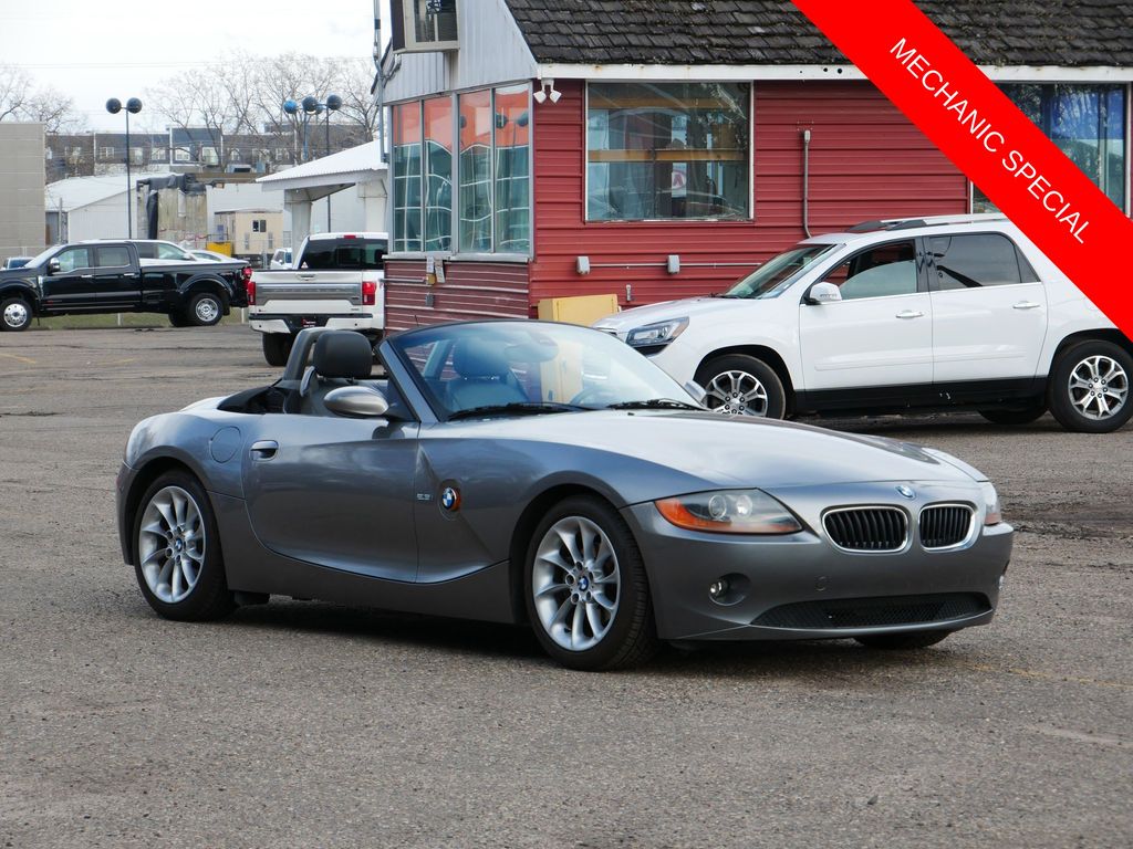 Titanium Silver Metallic 2004 BMW Z4 2.5i Roadster RWD Convertible Rear-Wheel Drive 5-Speed Manual