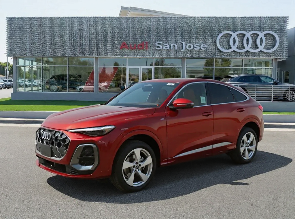 Grenadine Red Metallic 2025 Audi Q5 Sportback quattro Premium Plus S Line 45 TFSI Sedan All-Wheel Drive 7-Speed Automatic