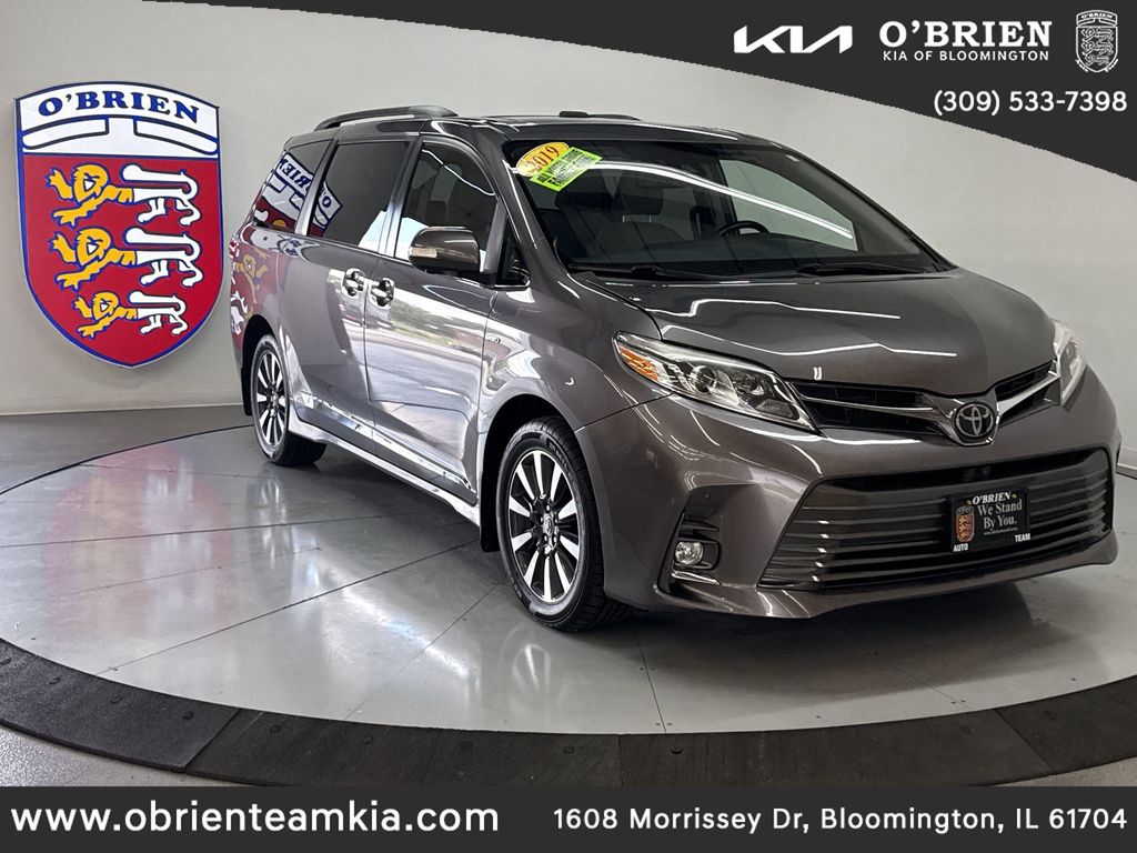 Predawn Gray Mica 2019 Toyota Sienna Minivan All-Wheel Drive 8-Speed Automatic